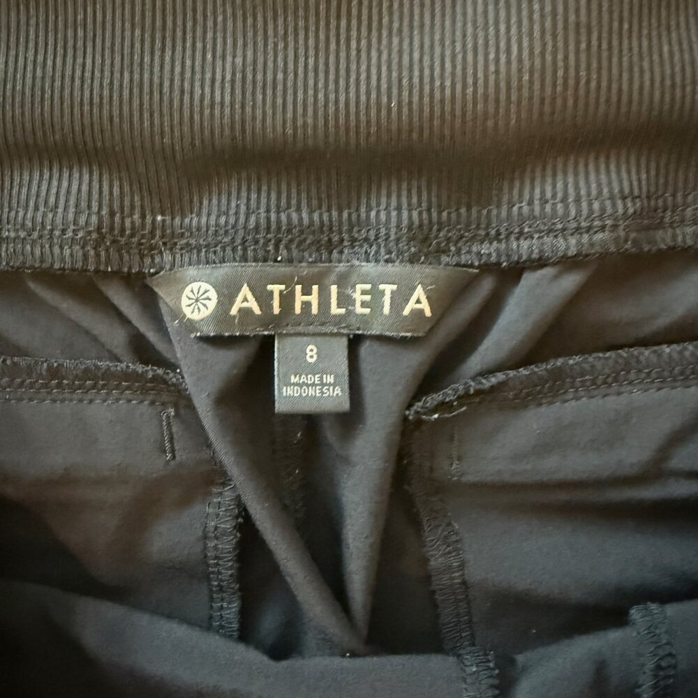Athleta Brooklyn Ankle Pant Black 8 Featherweight Travel - Picture 6 of 7